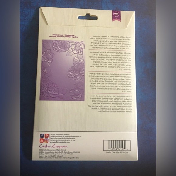 Gemini Exquisite Blooms 3D Embossing Folder - Picture 2 of 4